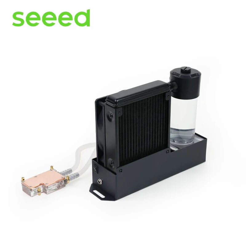 Kit de refrigeración por agua para Raspberry Pi 5, que cubre todas las fuentes de calor Con luces de color RGB controlan un RPi 5 completamente cargado de aproximadamente 40 ℃ - imagen 2