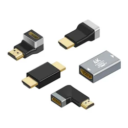 Adaptador HDMI 4K Macho-Hembra en Ángulo Recto de 90 Grados