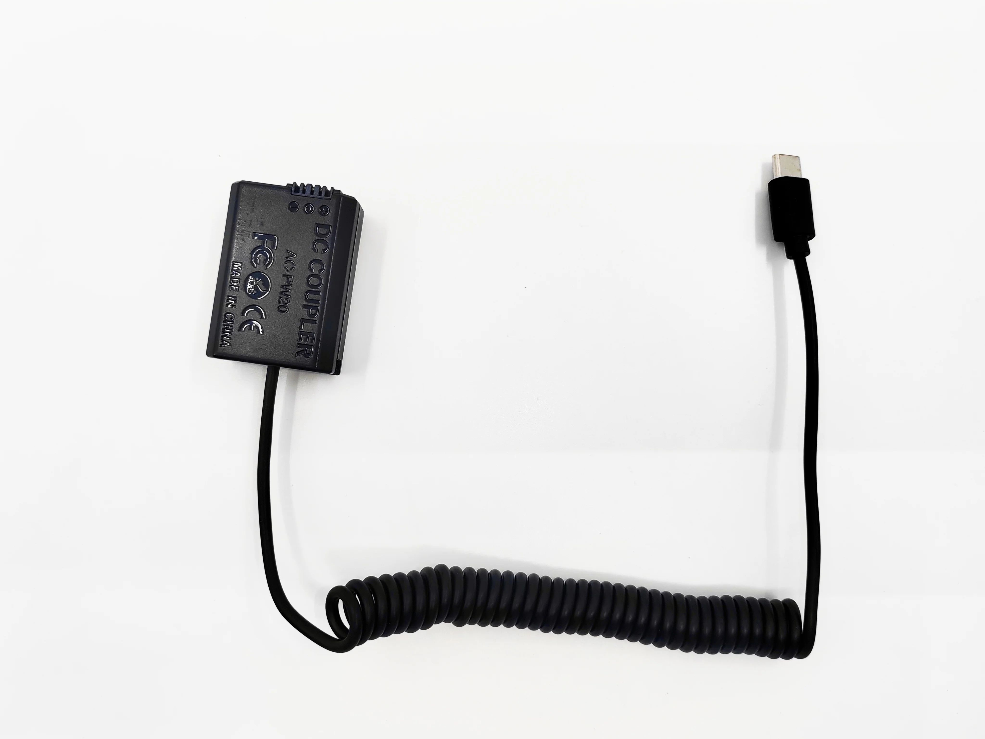 NP-FW50 batería simulada USB tipo C a AC-PW20 acoplador CC para cámara Sony A6000 A6300 A6400 A6500 ZV-E10 A7M2 A7S2 A7RII - imagen 2