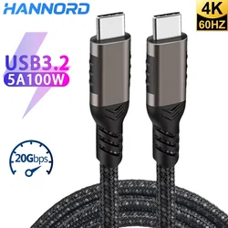 Hannord Cable USB-C de datos y carga rápida para vídeo