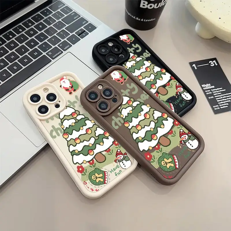 Funda de teléfono de regalo de moda con diseño de árbol de Navidad de lujo para Google Pixel 9 8 7 Pro Pixel 7A 8A 9 Pro XL funda de silicona a prueba de golpes - imagen 4