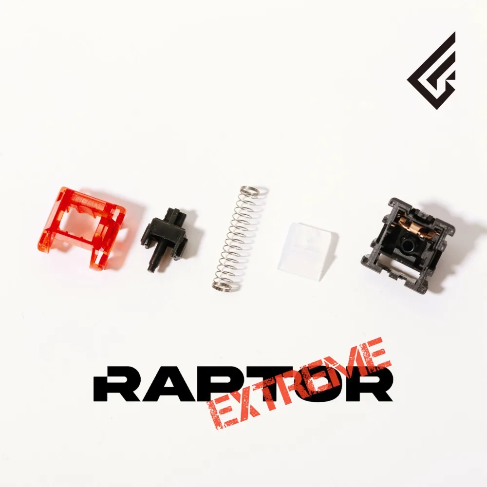 Geonworks Raptor Extreme RGB interruptor lineal prelubricado/sin lubricado 0,9mm previaje eje personalizado de 5 pines para interruptor de teclado mecánico - imagen 2