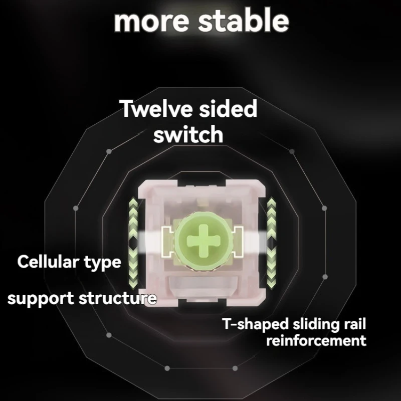 Interruptor lineal, interruptores de párrafo, gatillo HIFI, 40g, 45g, intercambiable en caliente, translúcido, personalizado, accesorios de teclado mecánico DIY - imagen 3