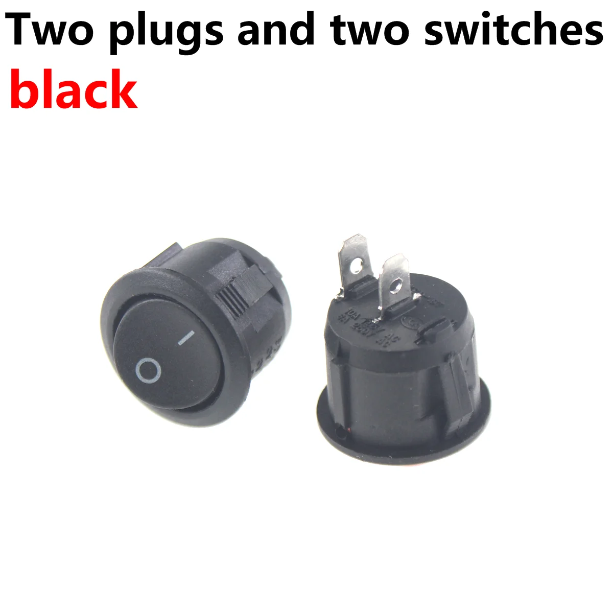 5 uds interruptor basculante redondo de encendido/apagado luz de punto LED iluminado salpicadero de coche Dash Van 12V 220V interruptor de círculo completo - imagen 2