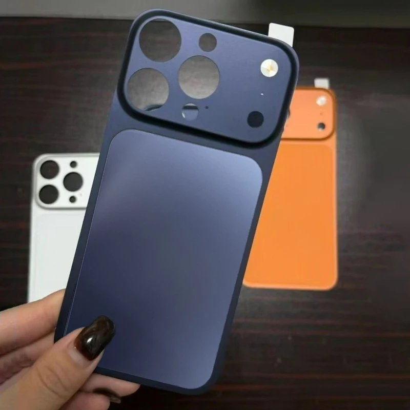 Funda de teléfono Original AG mate ultrafina con placa trasera de Metal para iPhone 16 15 14 13 Pro Max pegatina brillante gira al instante 17 cubierta - imagen 5