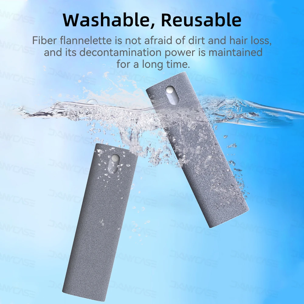 Spray limpiador de pantalla 2 en 1, juego de tela de microfibra sin líquido de limpieza, eliminación de polvo de pantalla de ordenador, iPad, teléfono, 10 colores - imagen 3