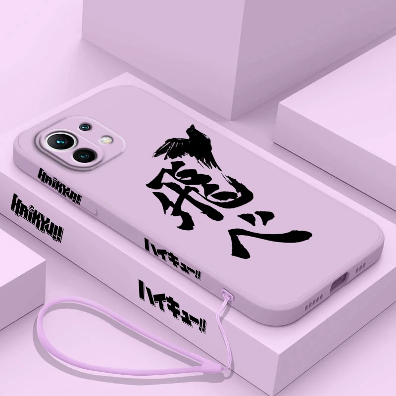 Funda de teléfono con logotipo de Anime haikyuu para Xiaomi 14, 13, 12, 11, 10 T Pro, Ultra Lite, 5G, cuerda líquida izquierda, 5G, cubierta suave - imagen 3