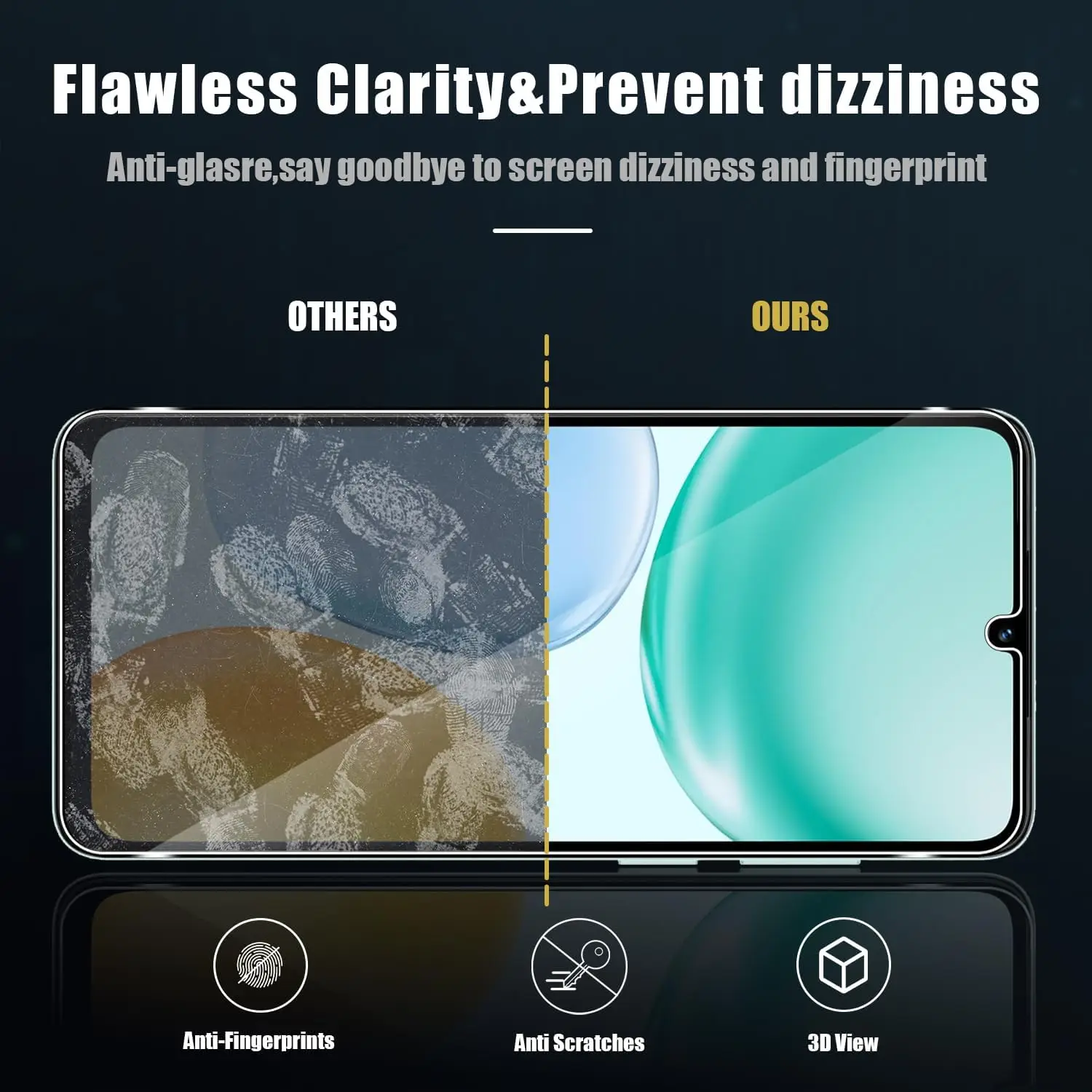 Vidrio templado transparente 2.5D 9H para lente de cámara de película protectora de pantalla Honor X5 Plus - imagen 2