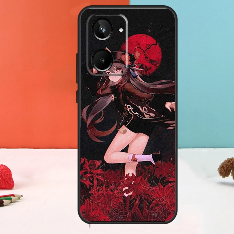 Genshin-funda de impacto Hutao para Realme, 11, 12 Pro Plus, 9, 10, GT5, GT3, GT, Neo5, C35, C31, C30, C33, C51, C53, C55, C21Y, C25s - imagen 5
