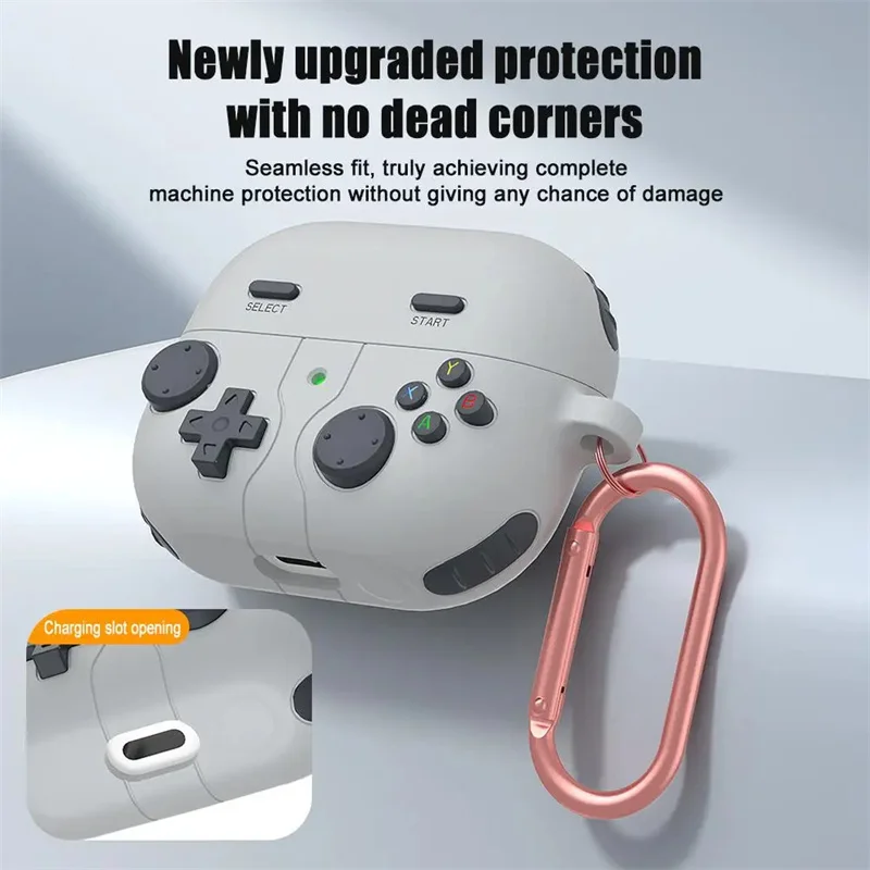 Funda de silicona a prueba de golpes para Samsung Galaxy Buds 3 / Buds 3 Pro, accesorios para auriculares, funda con gancho, Capa Fundas - imagen 2