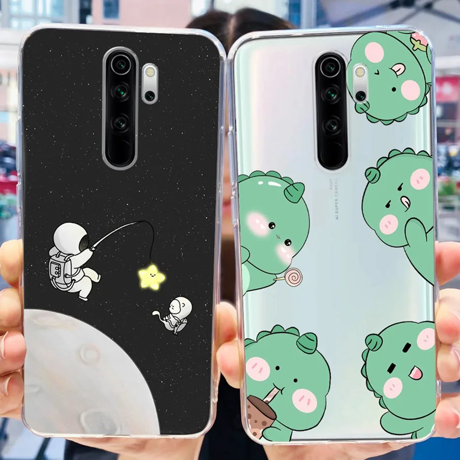 Funda para Xiaomi Redmi Note 8 Pro lindo gato de flores impreso suave silicona TPU fundas de teléfono para Redmi Note 8Pro - imagen 5