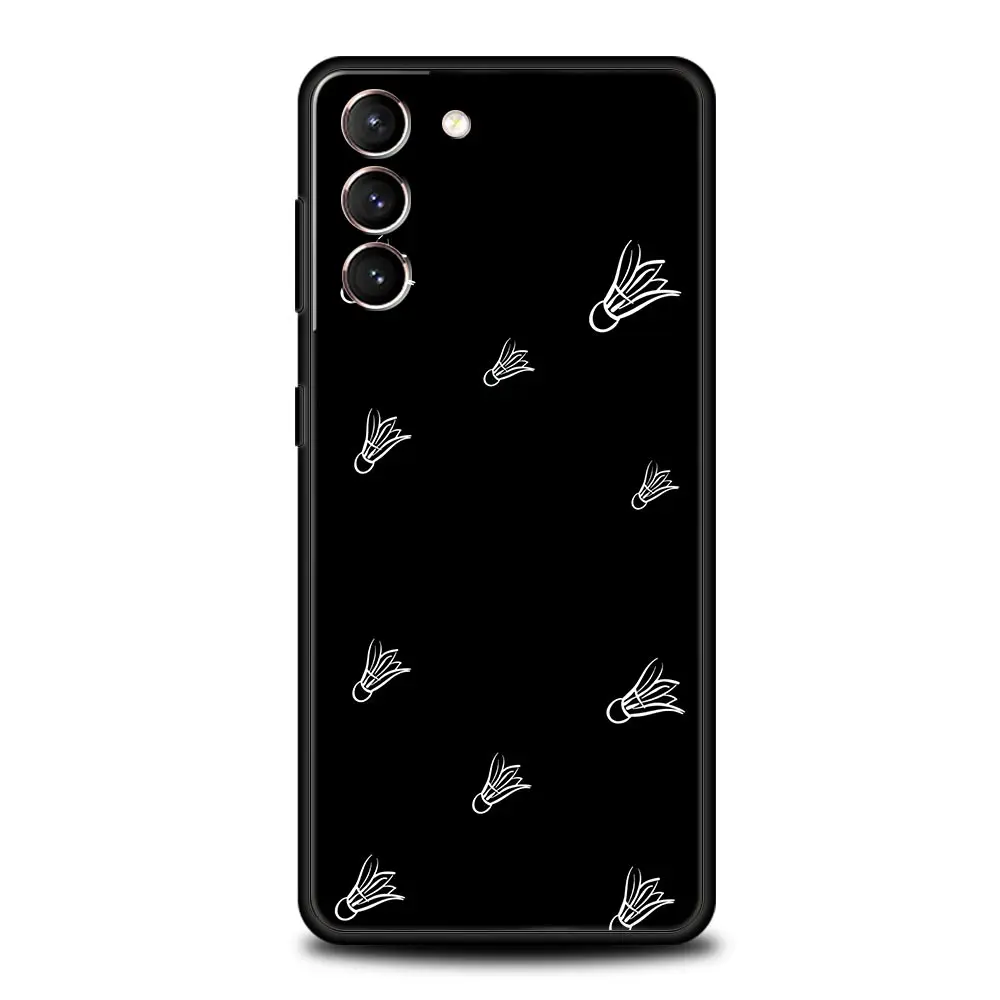 Funda de teléfono de bádminton para Samsung Galaxy S25 Edge S24 S23 S22 S20 Ultra S21 FE 5G S10 Plus, funda suave de TPU - imagen 2