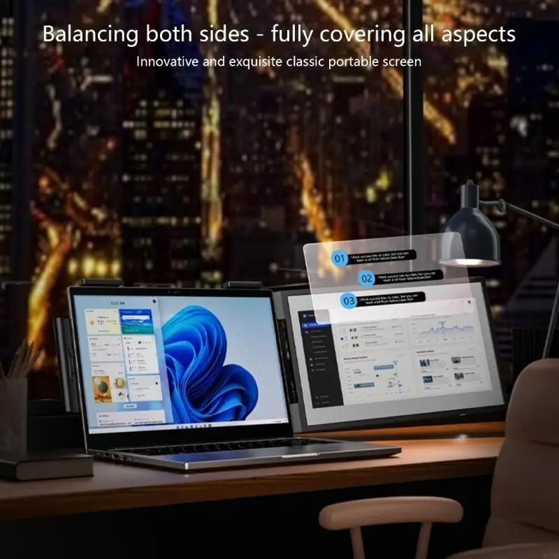 462E Pantalla delgada extensión para computadora portátil 14 pies 1080P 720P con orientación vertical - imagen 5