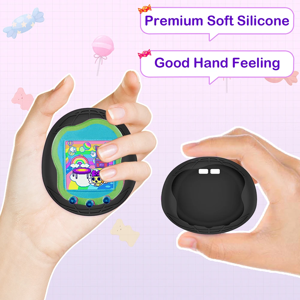 Funda de silicona funda protectora impermeable con cordón funda protectora de piel a prueba de golpes carcasa antiarañazos para Tamagotchi Uni - imagen 3
