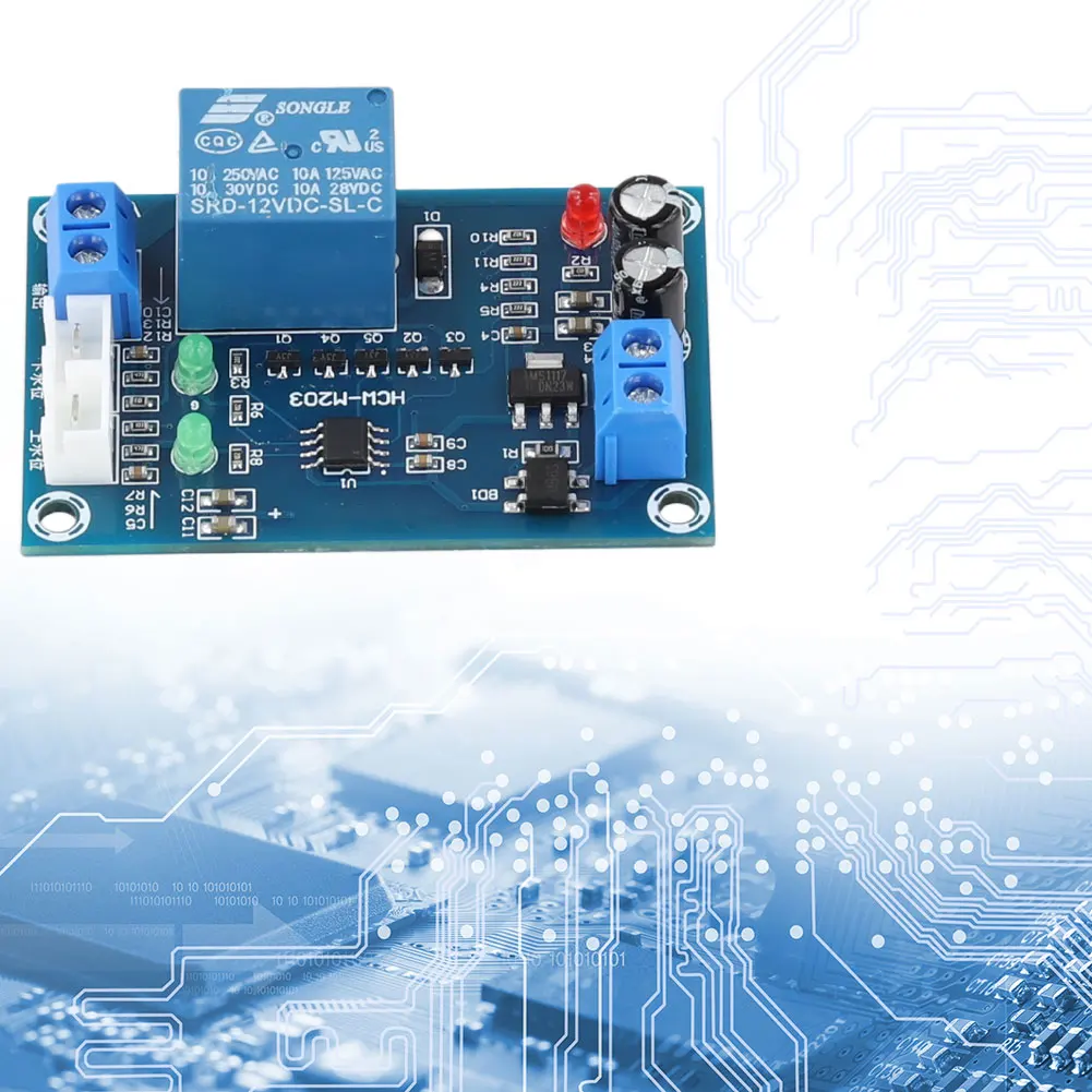 Módulo de interruptor de bomba completamente automático XH-M203 AC/DC 12V salida de relé de alta precisión para gestión de nivel de agua - imagen 4