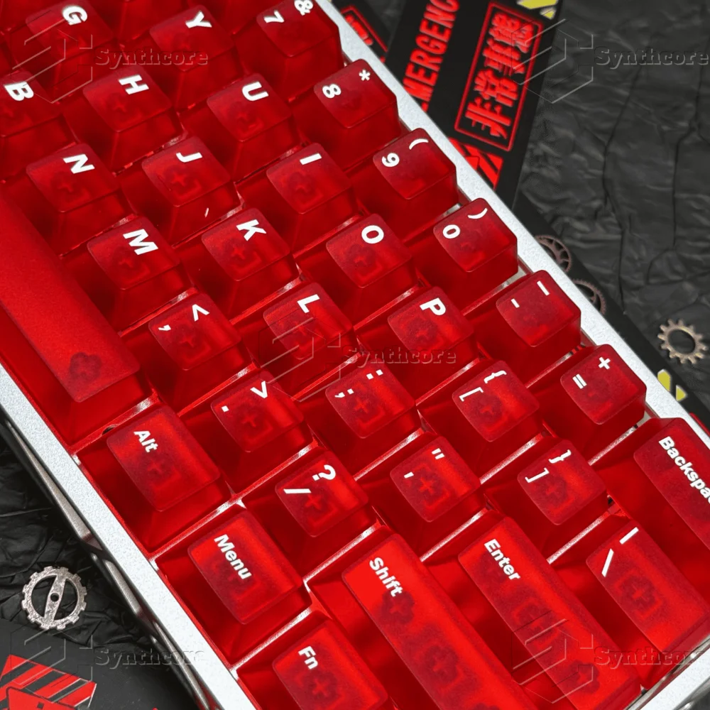 Juego de teclas transparentes de niebla para PC, teclas transparentes de cereza de 105 teclas, adecuadas para teclado mecánico de diseño 60/84/87 - imagen 4