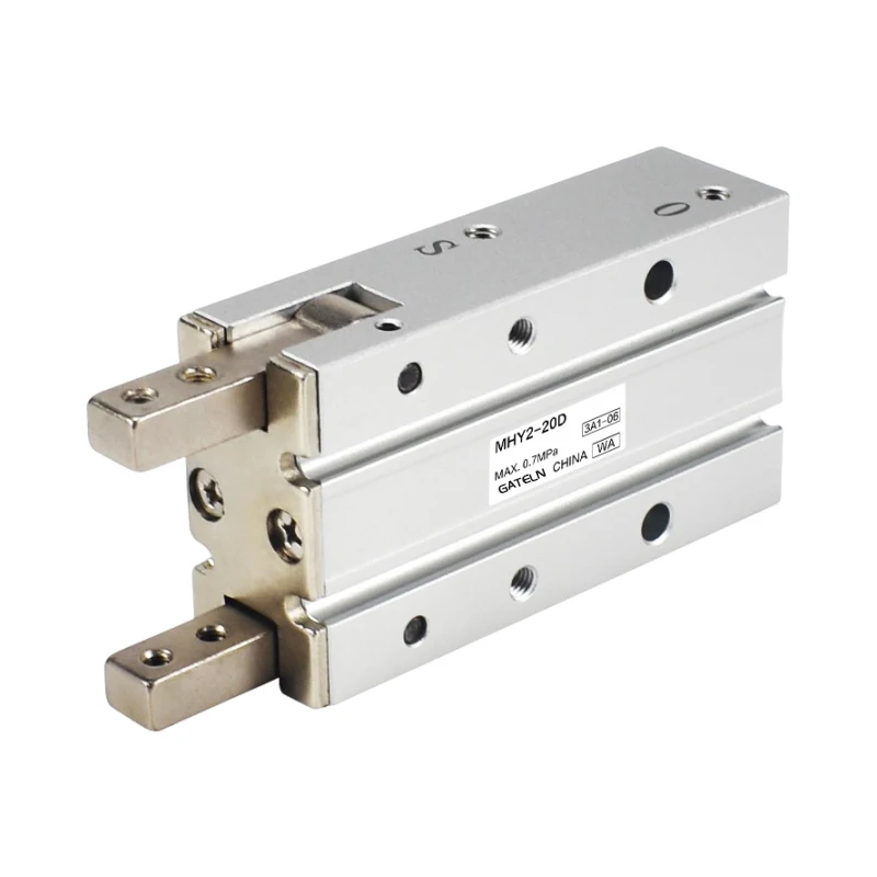 Abrazadera de aluminio Angular tipo SMC de 180 grados, cilindro MHY2, 10D, 16D, 20D, 25D, pinza neumática de doble acción, diámetro de 10-25mm - imagen 5