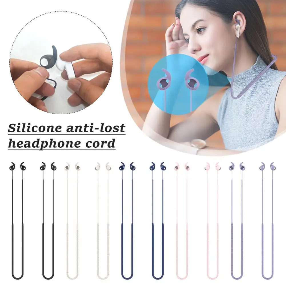Para Samsung Galaxy Buds 3 Pro Auriculares Bluetooth con cable anticaída de silicona Cable de auriculares antipérdida de silicona para colgar en el cuello - imagen 2