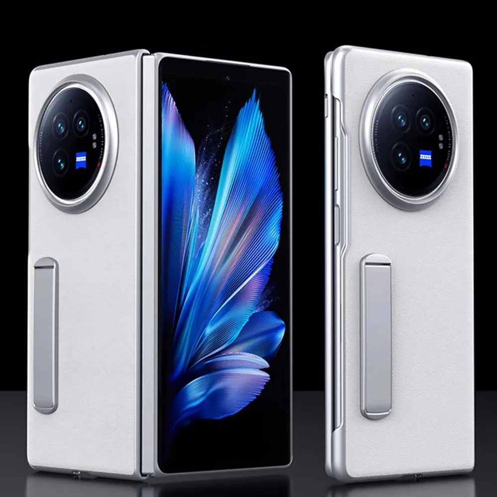 Vivo X Fold 3 Pro funda de cuero PU soporte de Metal ultrafino funda protectora de PC para teléfono móvil Vivo X Fold3 Pro - imagen 2