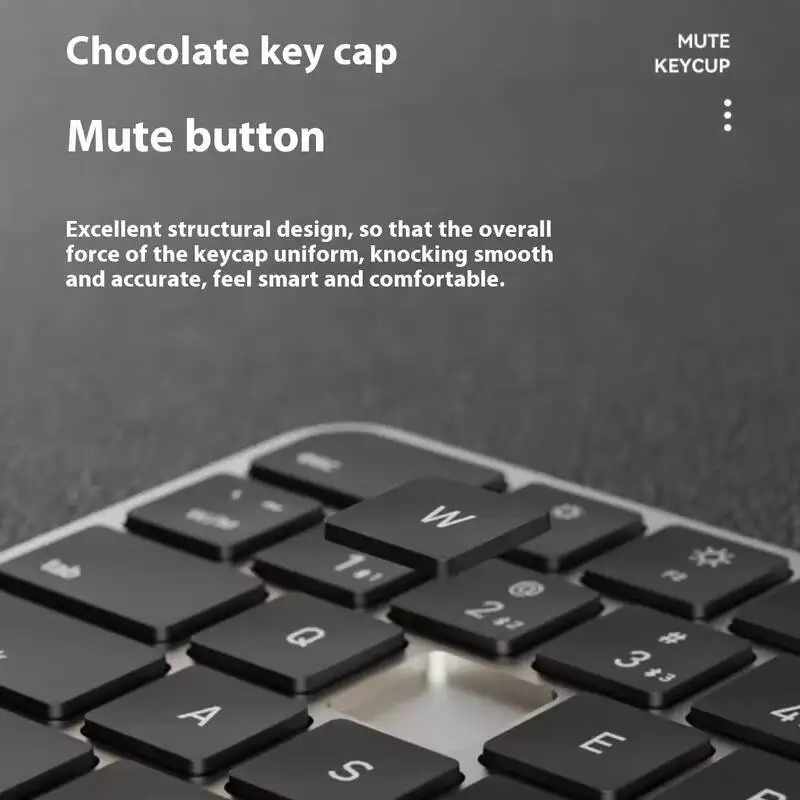 Nuevo Juego de teclado y ratón inalámbrico Bluetooth X520, estructura de tijera recargable, diseño de Panel de Metal, diseño ergonómico, ahorro de energía - imagen 2