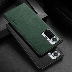 Funda Cuero Xiaomi Redmi Note 10 Pro – Diseño Cruzado Premium