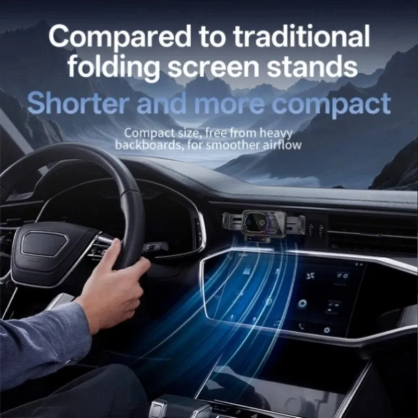 Soporte para salida de aire de coche/tablero de teléfono, soporte para cargador inalámbrico, estación de carga rápida para Samsung Galaxy Z Fold 7/6/5/4 Z Flip 7/6/5/4 - imagen 5