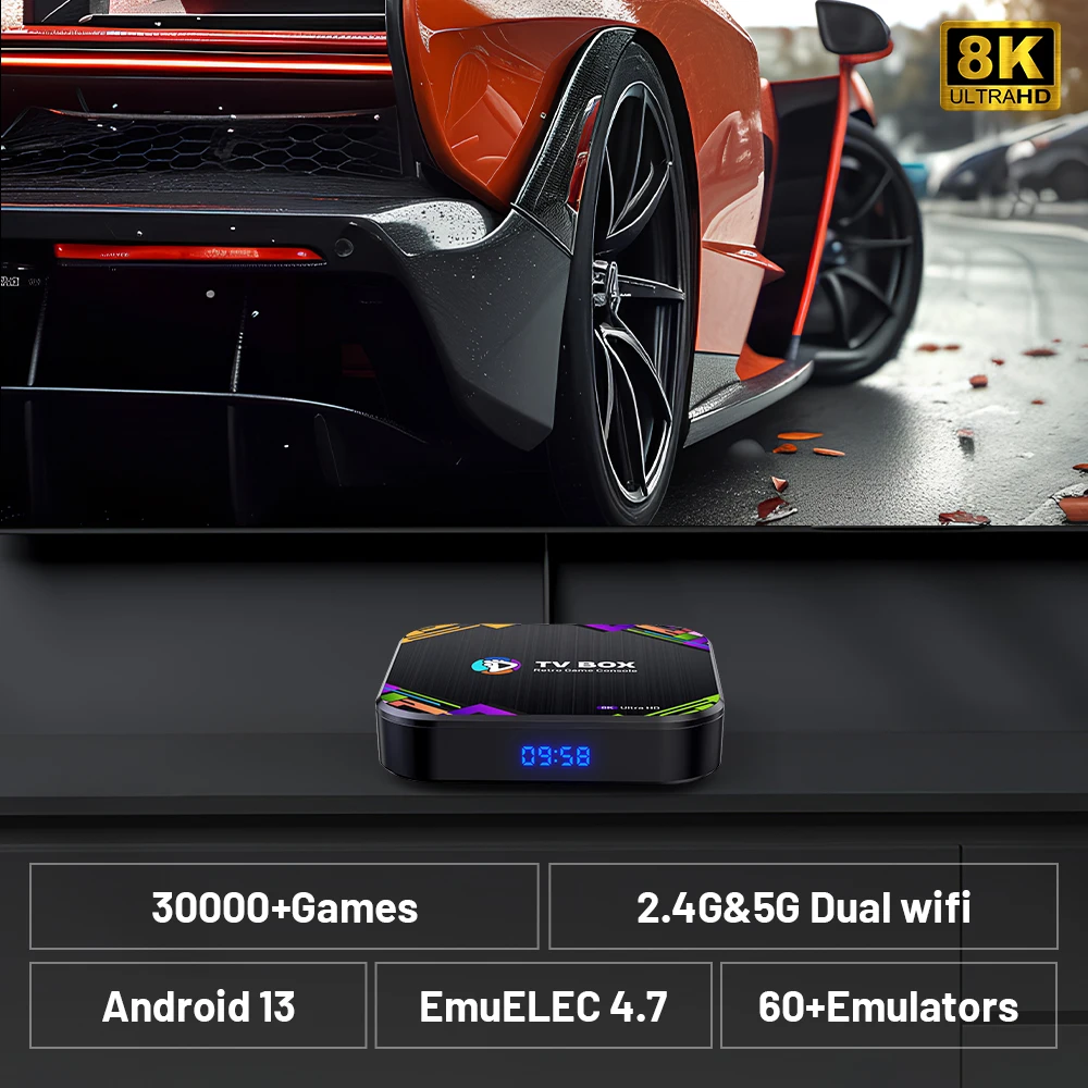 Kinbrick-consola de juegos Retro X8 Super, con 30000 juegos para PS1/PSP/DC/N64/MAME, salida 8K HD con controlador - imagen 2