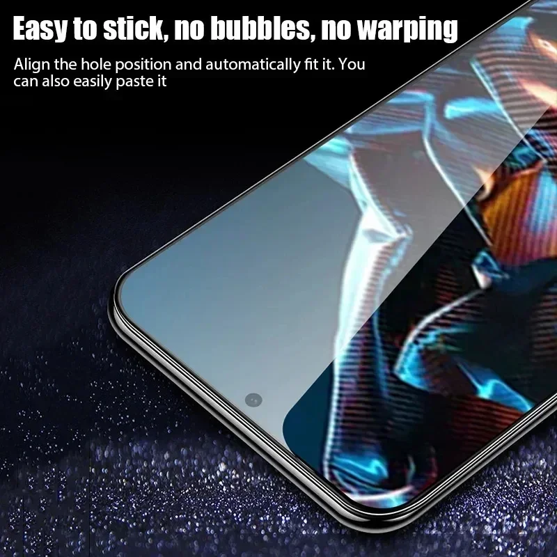 Protector de pantalla de vidrio templado para móvil, Protector de pantalla para Xiaomi Redmi Note 10, 12, 11, 10, 9, 8 S, 12T Pro, Poco X6, X5, X4, X3, F5, F4, F3 Pro, GT, 3-5 unidades - imagen 4
