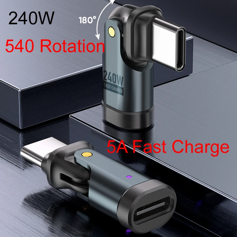 PD 48v 5A 240W OTG tipo C adaptador USB tipo C macho a tipo C hembra convertidor para iPhone 16 portátil conector de carga rápida - imagen 2
