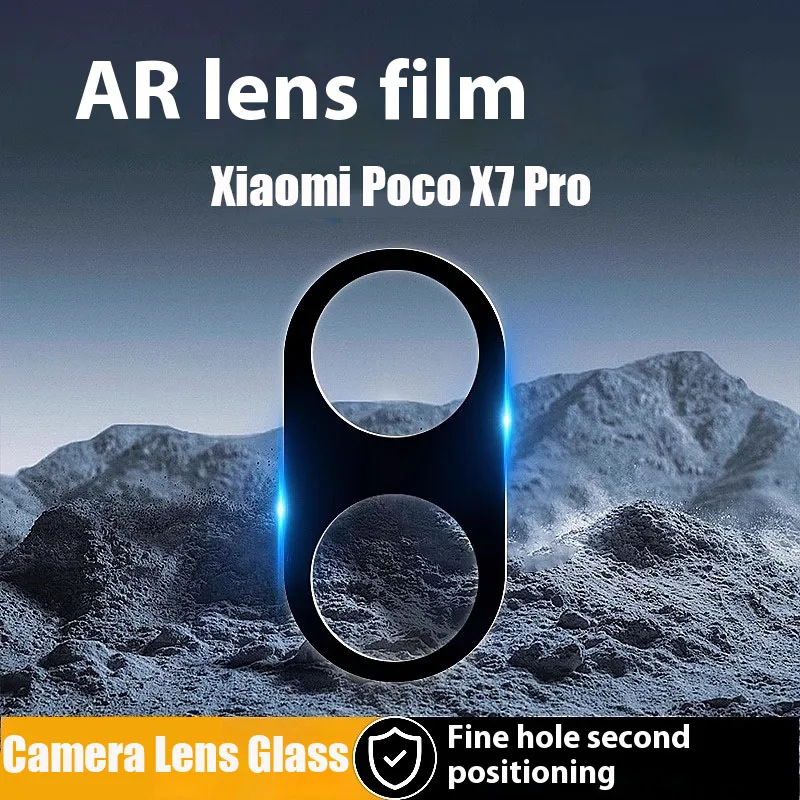 1-3 piezas de funda trasera para lente de cámara para Xiaomi Poco X7 Pro Protector de cámara de vidrio templado POCO X7 Pro 5G película de anillo de lente - imagen 2