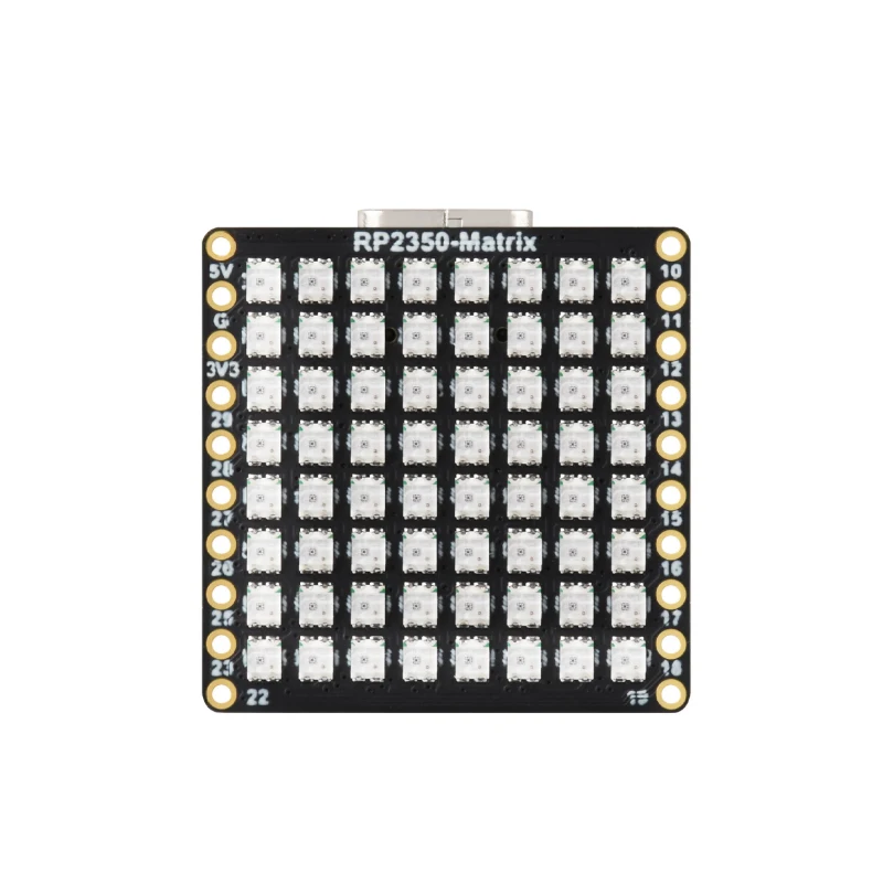 Placa de desarrollo RP2350-Matrix Raspberry Pi Pico 2 8 × 8 RGB LED QMI8658 Sensor de 6 ejes RP2040-Matrix - imagen 2