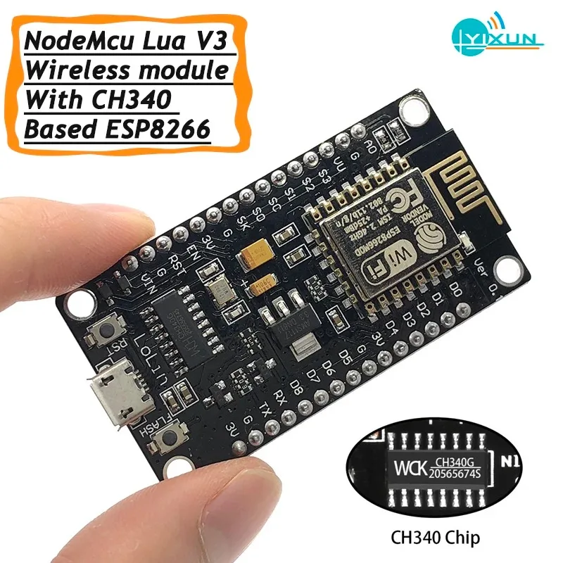 Módulo inalámbrico CH340 NodeMcu V3 Lua WIFI Placa de desarrollo de Internet de las cosas basada en ESP8266 - imagen 3