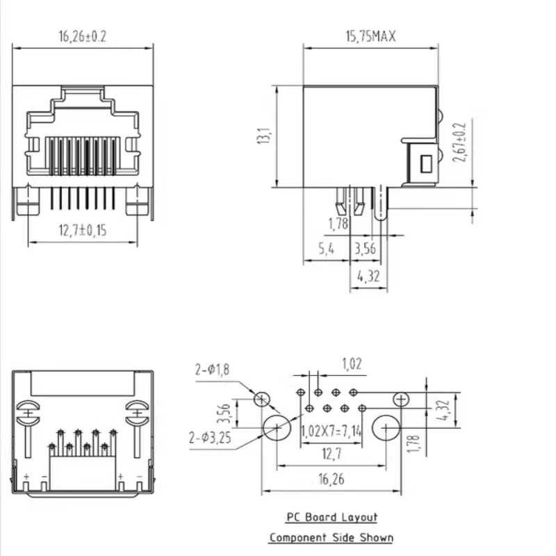 Conector RJ45 Hembra 8P8C Gigabit Ethernet para Montaje Superficial - imagen 5