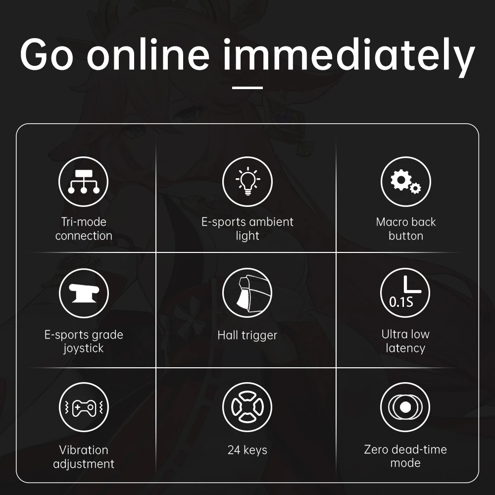 DAREU-mando trimodo RGB, Bluetooth, inalámbrico, 2,4G, Joystick de deportes electrónicos, controlador de juegos, botón trasero Macro para juegos de TV y PC Android - imagen 5