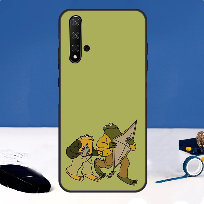 Funda Kawaii con forma de rana para Huawei Nova 12i 7i 8i 11i 12s 11 9 10 SE Y60 Y61 Y70 Y72 Y73 Y90 Y91 P30 P40 Lite - imagen 2
