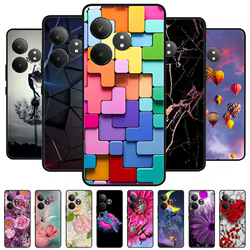 Funda Realme GT 6T de Silicona Negra León Lobo
