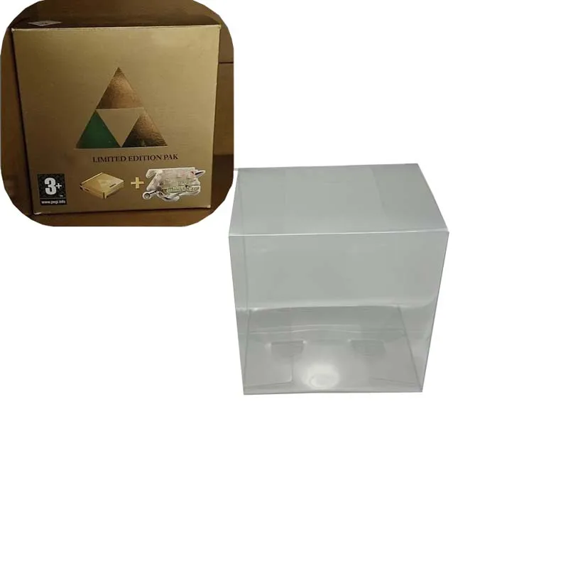 Caja transparente para GBA SP para GameBoy Advance SP Zelda Edition versión europea caja de almacenamiento de plástico PET