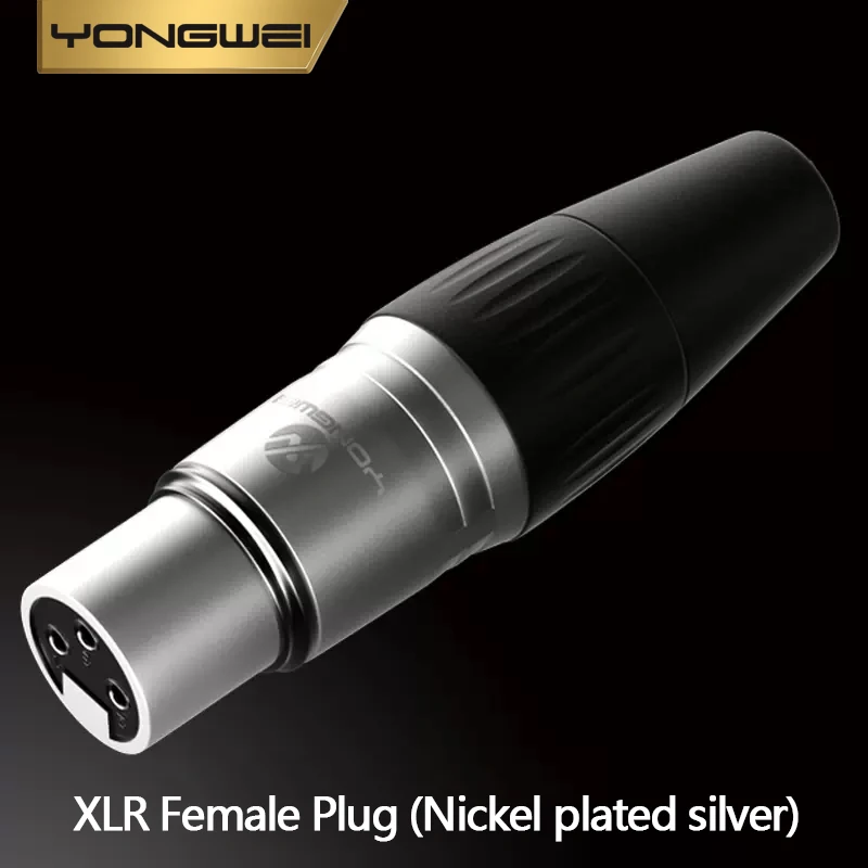 Nickel-plated XLR F