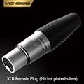 Nickel-plated XLR F