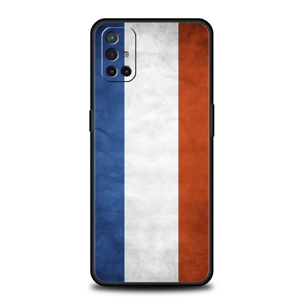 Funda de teléfono con bandera de Francia para OnePlus 10 9 8 7 7T Pro 9RT 9R 8T Nord N100 N200 N10 CE 2 5G Z funda negra suave Couqe Capa - imagen 5