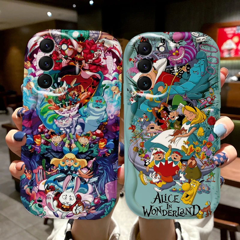 Funda de Alicia en el país de las maravillas para S21, S23, S24 Ultra Plus FE, A55, A35, A25, A05S, A54, A53, A52, A33, A32 - imagen 2