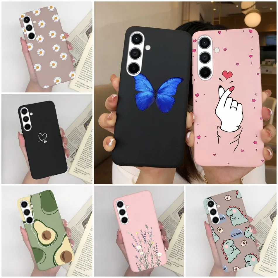 Funda trasera de silicona blanda para Samsung A54 5G, carcasa bonita de TPU para Samsung Galaxy A54 A 54, Funda de teléfono SamsungA54