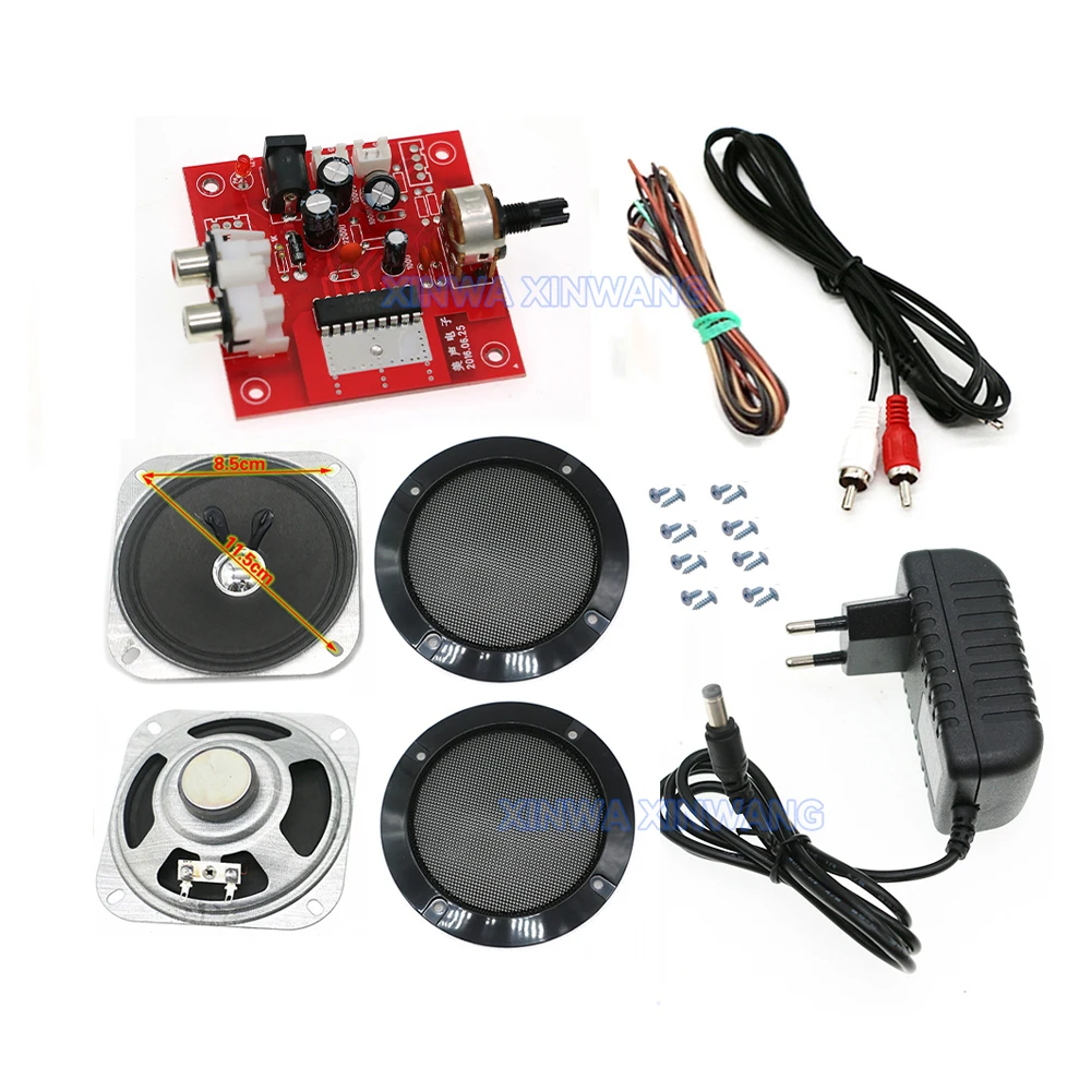 Mini amplificador de potencia estéreo, módulo de Audio, altavoz de 4 pulgadas, Kit DIY para reproductor Mp3, máquina expendedora de Pinball Arcade, reproductor Mp3 - imagen 2