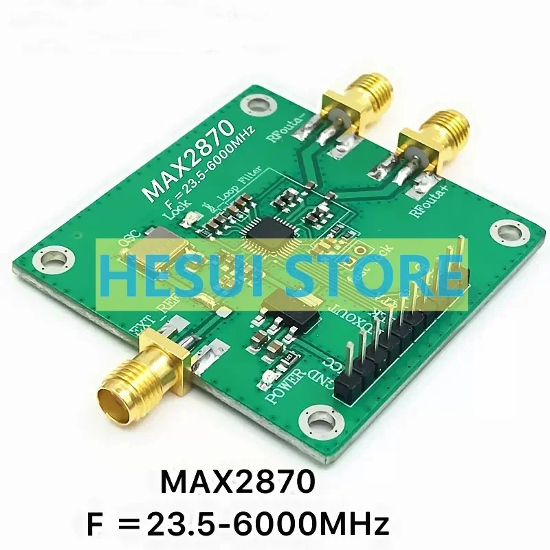Módulo MAX2870 23,5 MHz - 6000 MHz 23500 KHz - 6 GHZ PLL fuente RF módulo de fuente de señal RF placa de módulo generador de señal RF