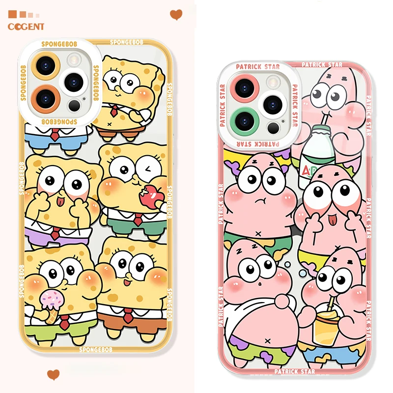 SpongeBobs-funda de teléfono para Samsung Galaxy, carcasa suave para modelos A04, A04S, A04E, A13, A33, A53, A73, A12, A22, A32, A52, A52S, A72, A20 y A30 - imagen 2