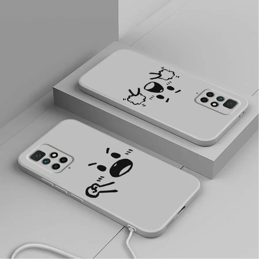 Funda para Xiaomi Redmi 9 8 A1 K60 12C 13C A2 A3x 14C K40 10 funda suave expresión de animación Simple - imagen 4