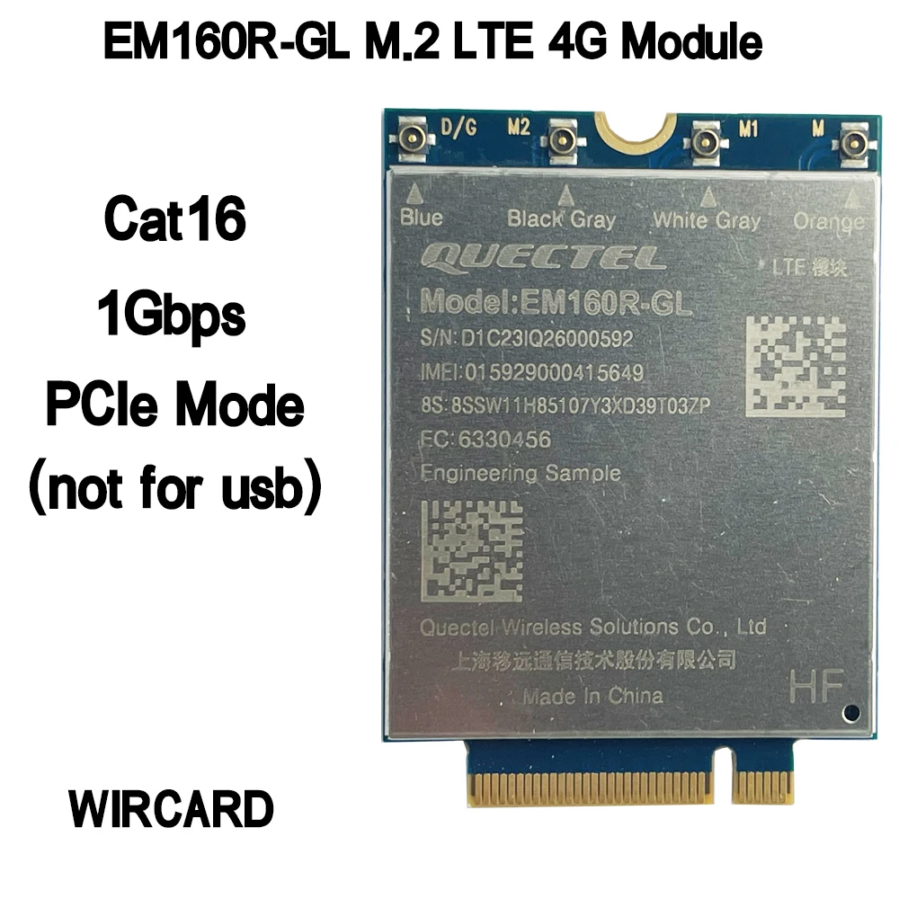EM160R-GL Módulo 4G LTE Cat16 M.2 para Portátil