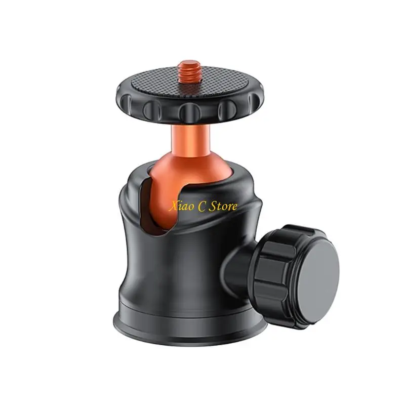 Montaje cámara magnética cabeza giratoria Y1AE 360 con trípodes aleación aluminio 1/4 para acción accesorio