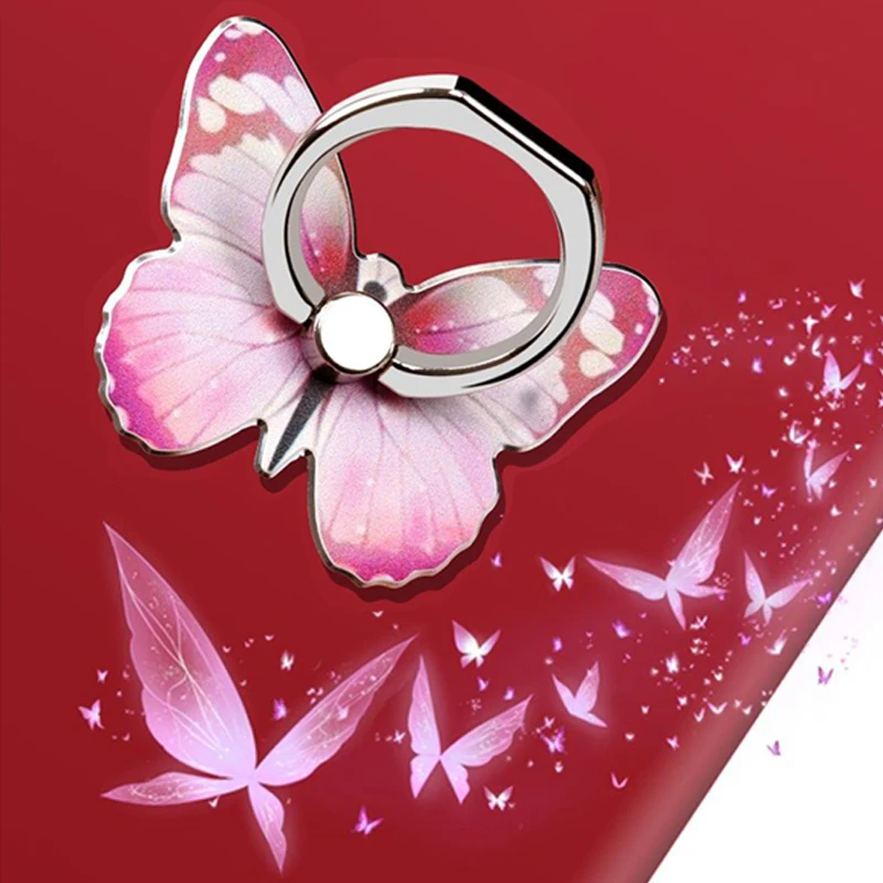 Soporte de anillo para dedo de mariposa para teléfono móvil, soporte Universal para teléfono inteligente, accesorios magnéticos para coche, novedad de 2024 - imagen 2