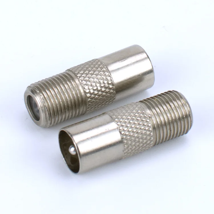 2/5/10 unids/lote adaptador macho aéreo F hembra a TV convertidor macho conector Coaxial satelital sincronización de datos TV enchufe Coaxial C5 - imagen 4